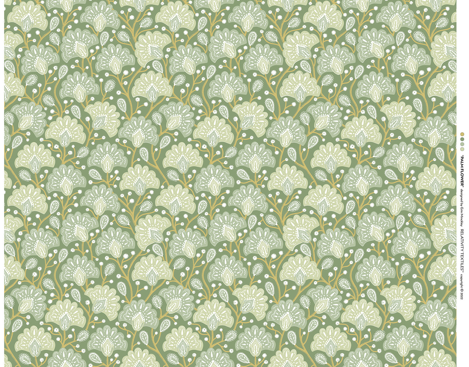 Palm Flower - Fabric