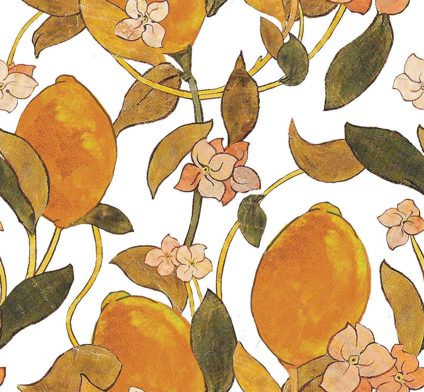 Vintage Lemon - Wallpaper