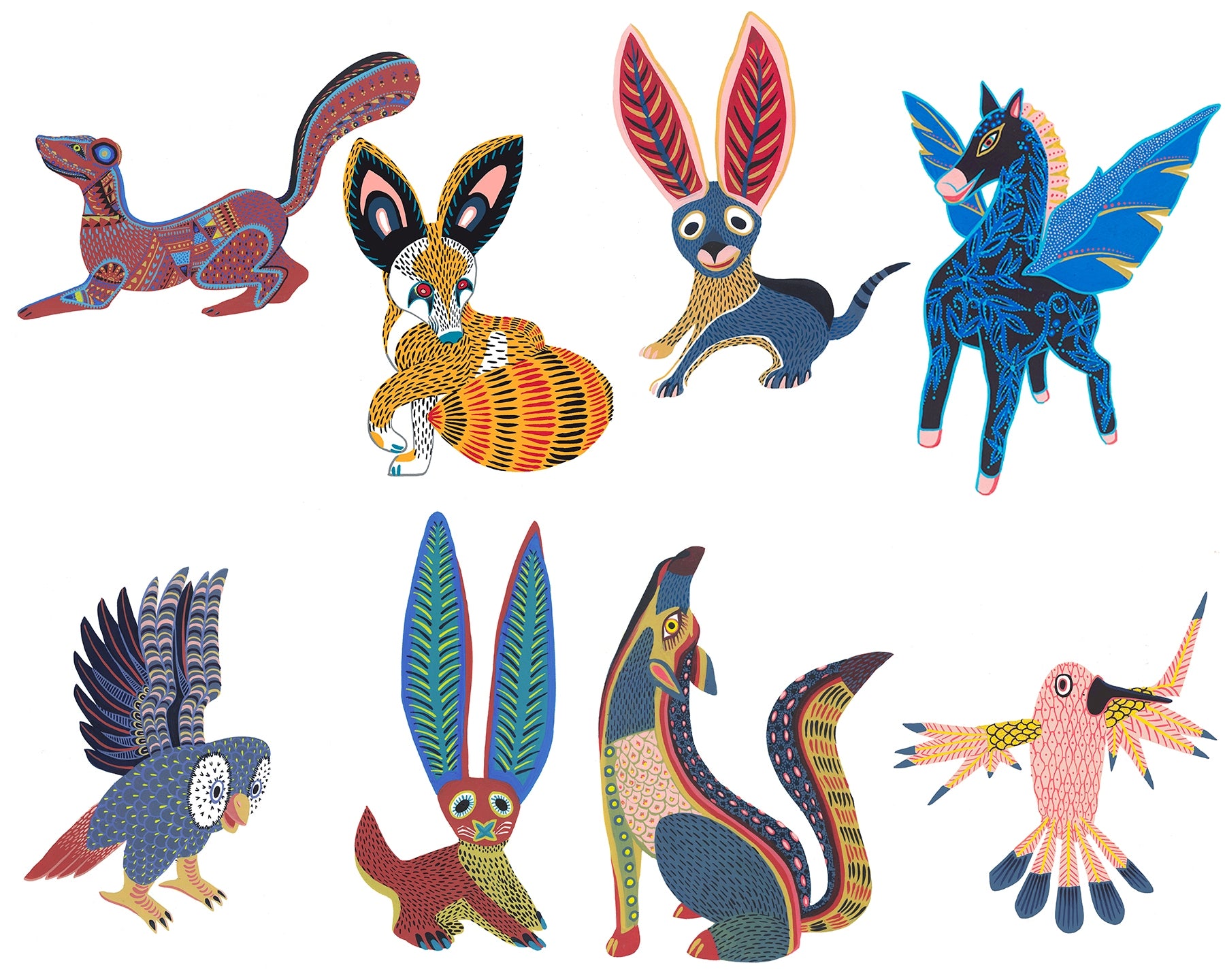 Alebrijes Art Prints Bundle