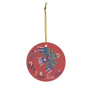 Holiday Ornament: Marhaba Red, Bird