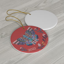 Load image into Gallery viewer, Holiday Ornament: Marhaba Red, Butterfly
