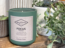 Load image into Gallery viewer, Focus Candle | Gardenia Tuberose, Orange Blossom, Hibiscus Palm | 12 oz
