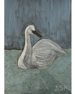 Swan in the Grass - Anne Kessler
